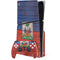 Haiti Flag Dark Wood PS5 Slim Disk Bundle Skin